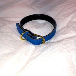 Dark blue dog collar